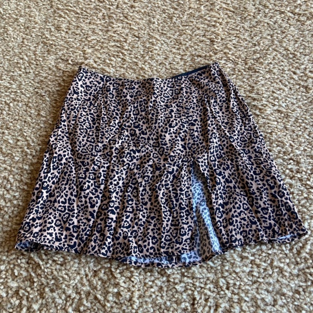 Reformation Cheetah Mini Skirt